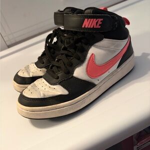 Nike Kids' Black and Pink High-Tops